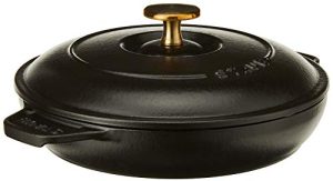 Staub Cast Iron 7.9-inch Round Covered Baking Dish - Matte Black, Made in France