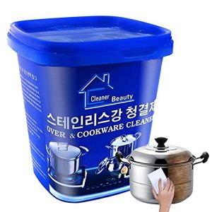 Stainless Steel Cleaning Paste 500g,powerful Cookware Rust Removal Cleaning Paste,kitchen Stainless Steel Cleaner,decontamination Paste for Cleaning the Bottom of the Pot (200g)