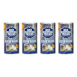 BAR KEEPERS FRIEND Cookware Cleanser, 12-Ounce (Pack of 4)']