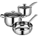 Pots and Pans Set 5-Piece, Ultra-Clad Pro Stainless Steel Cookware Set,Works with Induction/Electric and Gas Cooktops, Nonstick, Dishwasher