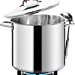 HOMICHEF Commercial Grade LARGE STOCK POT 20 Quart With Lid - Nickel Free Stainless Steel Cookware Stockpot 20 Quart - Healthy Cookware Polished Stockpots - Heavy Duty Induction Pot Soup Pot With Lid