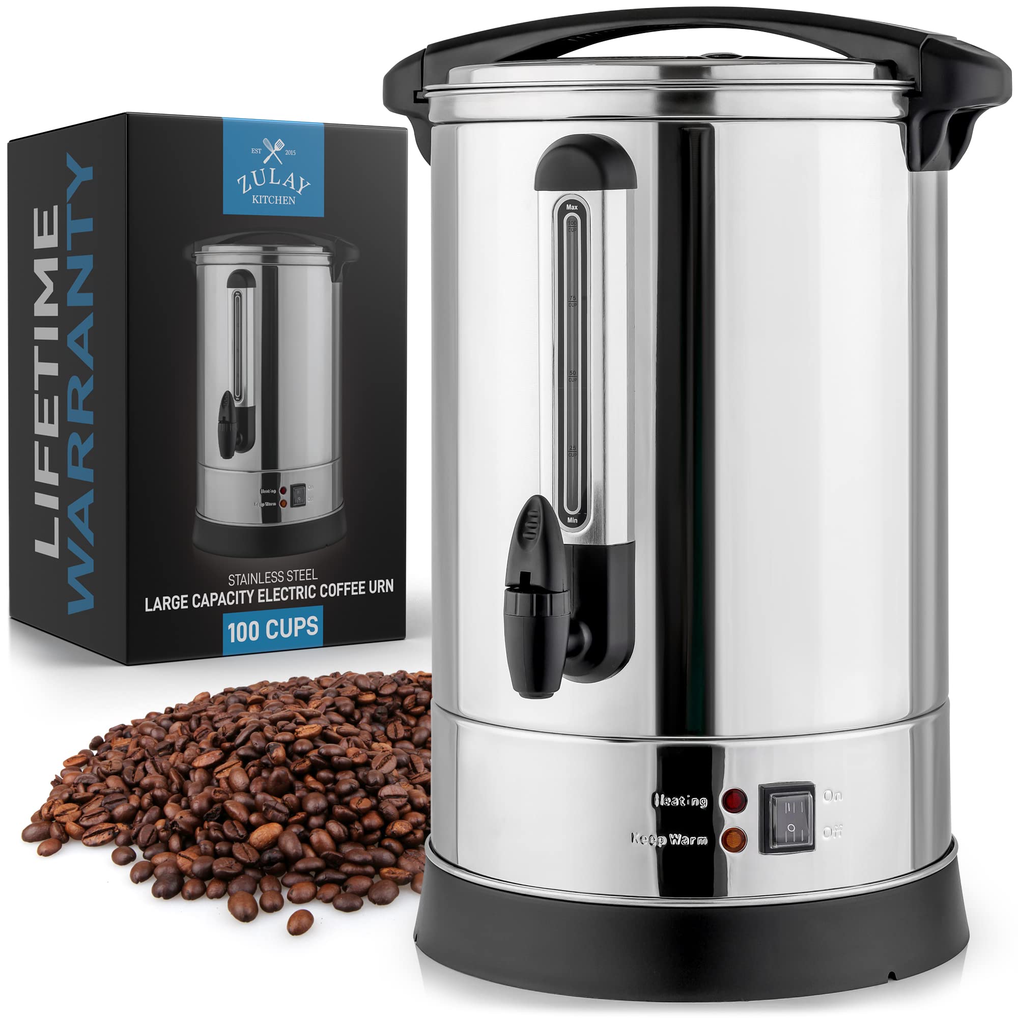 commercial coffee maker with hot water dispenser