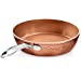 GOTHAM STEEL Hammered Copper Collection – 9.5” Nonstick Fry Pan Premium Cookware, Aluminum Composition with Induction Plate for Even Heating, 100% PFOA Free, Metal Utensil, Dishwasher & Oven Safe