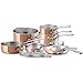 Mauviel M'TRIPLY S Polished Copper & Stainless Steel 12-Piece Cookware Set With Cast Stainless Steel Handles, Made In France