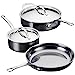 Hestan - NanoBond Collection - Stainless Steel 5-Piece Titanium Essential Cookware Set, Induction Cooktop Compatible