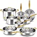 Legend 14 pc Copper Core Stainless Steel Pots & Pans Set | Pro Quality 5-Ply Clad Cookware | Professional Chef Grade Home Cooking, All Kitchen Induction & Oven Dishwasher Safe | PFOA, PTFE & PFOS Free