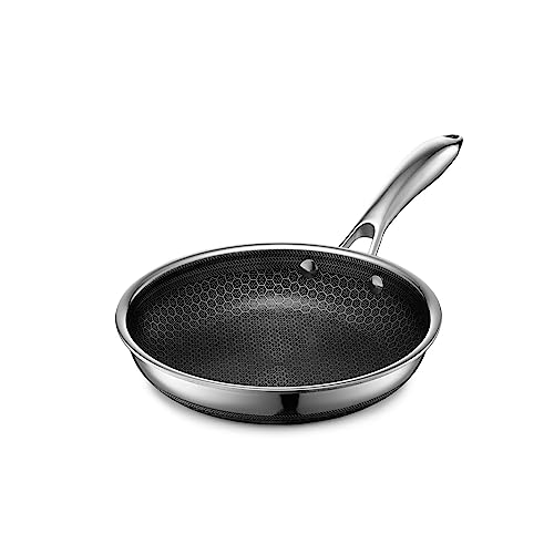 HexClad 8 Inch Hybrid Stainless Steel Frying Pan with Stay ...