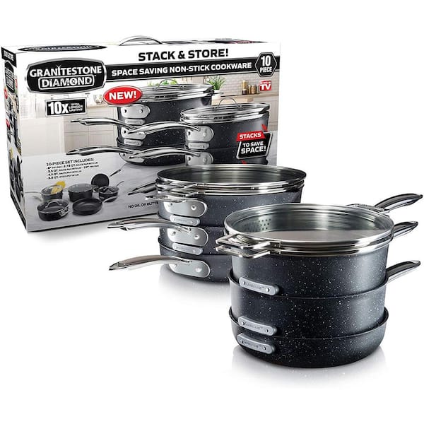 Ultimate Stackmaster Granite Stone Cookware As Seen on TV: Expert's Choice!