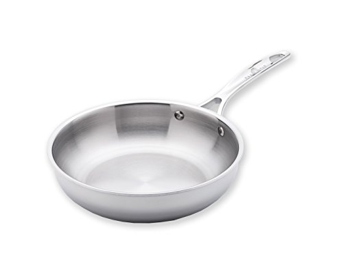 USA Pan Cookware 5-Ply Stainless Steel 8 Inch Sauté Skillet, Oven and Dishwasher Safe, Made in the USA