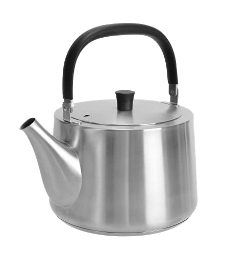 Dr.HOWS Deluxe Stainless Steel Tea Kettle Stovetop 3.5L, Folding Silicon ...