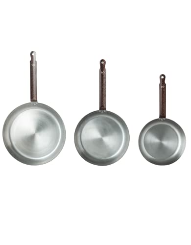 Sardel 3pcs Carbon Steel Cookware Set | Develops a Slick Non-Stick Coating With Use