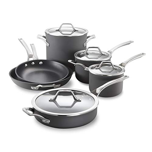 Calphalon 10-Piece Pots and Pans Set, Nonstick Kitchen Cookware with ...