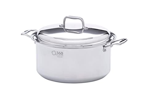360 Stock Pot 8 Quart, Stainless Steel Cookware, Hand Crafted ...