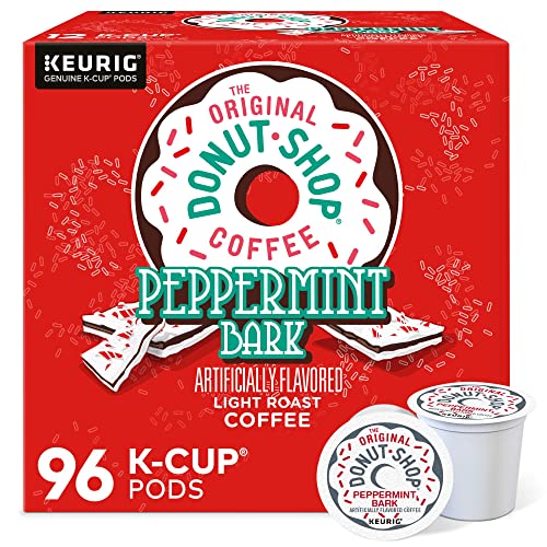 The Original Donut Shop Peppermint Bark Keurig Single-Serve K-Cup Pods, Light Roast Coffee, 96 Count