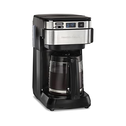 Hamilton Beach Programmable Coffee Maker, 12 Cups, Front Access Easy ...