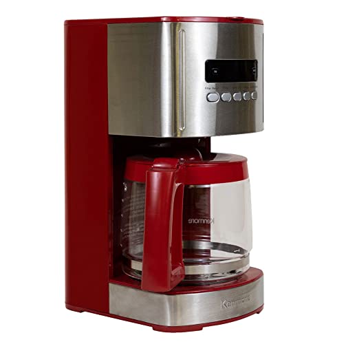 Kenmore Aroma Control 12-cup Programmable Coffee Maker, Red and Stainless ...