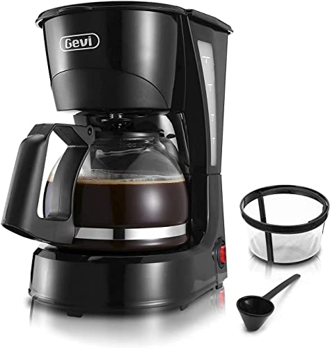 Gevi 4 Cups Small Coffee Maker, Compact Coffee Machine with ...