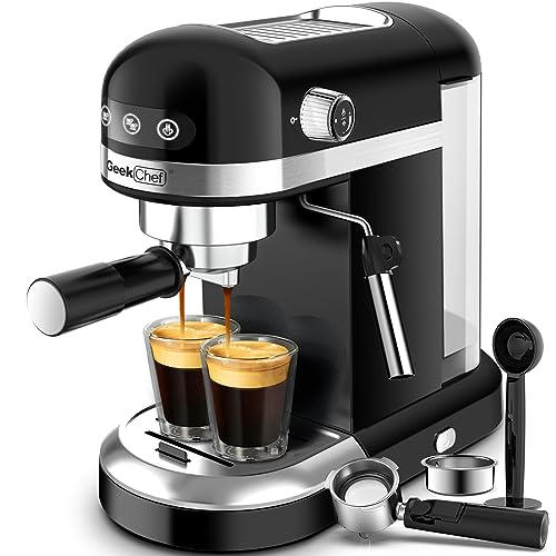Geek Chef Espresso Machine, High Performance For Espresso, Cappuccino, Latte, ...
