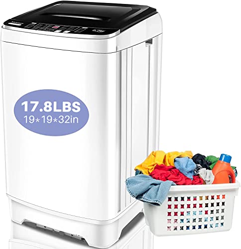 Nictemaw Portable Washing Machine 17.8lbs Capacity Full-Automatic 2.3 Cu.ft Portable ...