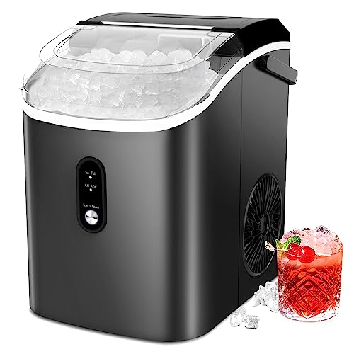 COWSAR Nugget Ice Maker Countertop, Chewable Pebble Ice 34Lbs Per ...