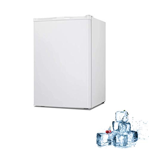 Electactic Mini Freezer Countertop 3.0 Cu.ft Small Freezer Upright White ...