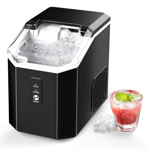 Nugget Ice Maker Countertop, Crushed Chewable Ice Maker, Self Cleaning ...