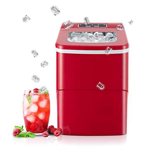 Electactic Ice Maker, Commercial Ice Machine,100Lbs/Day, Stainless Steel Ice Machine ...