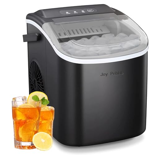 Joy Pebble Ice Maker Countertop with Handle,9 Cubes Ready in ...