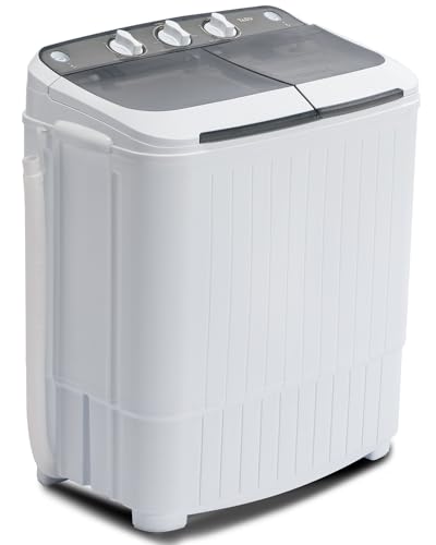 Muhub Portable Washing Machine, Twin Tub 16.5lbs Mini Washing Machine, ...