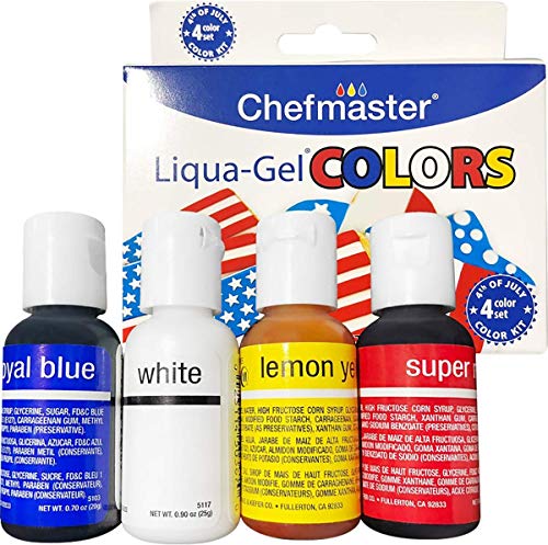 Chefmaster - 4th of July Liqua-Gel Food Color Kit - ...