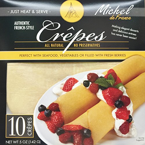 All Natural Crepes-No Preservatives, Authentic French Style-9 In Crepes 5oz -10 Crepes Per Pack
