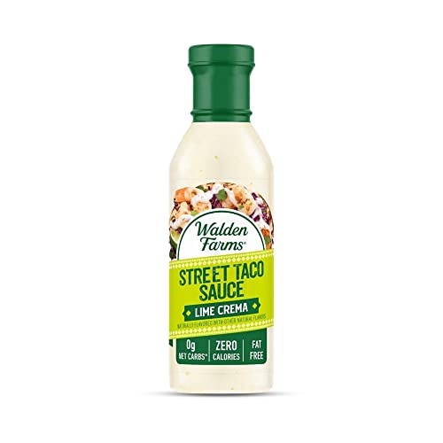 Walden Farms Lime Crema Street Taco Sauce 12oz. Bottle, Creamy ...