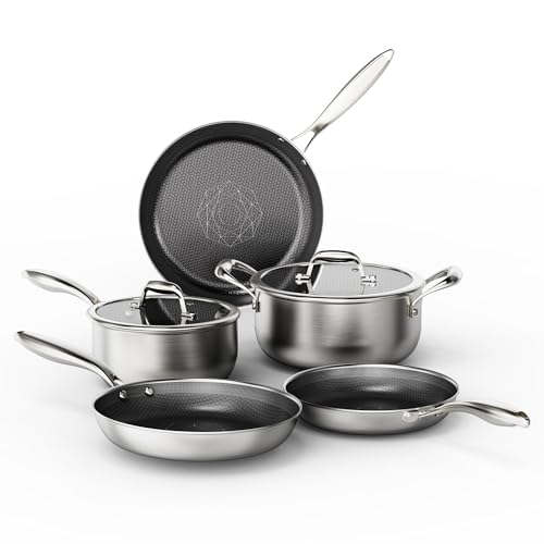 COOKER KING Stainless Steel Cookware Set, Pots and Pans Set ...