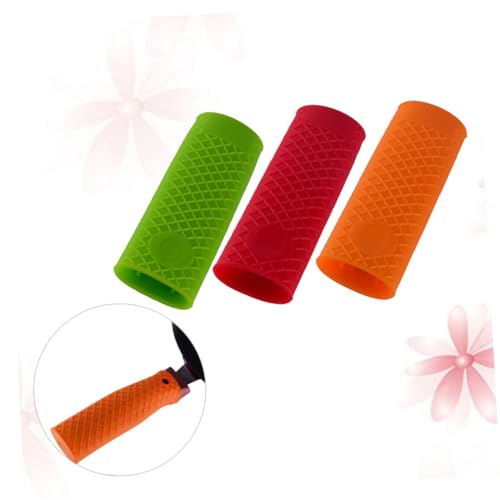 BIUDECO Cookware Handles Silicone Pot Handle Sleeve Heat Resistant Anti-slip for Pans Skillets Griddles 3 Pack Set