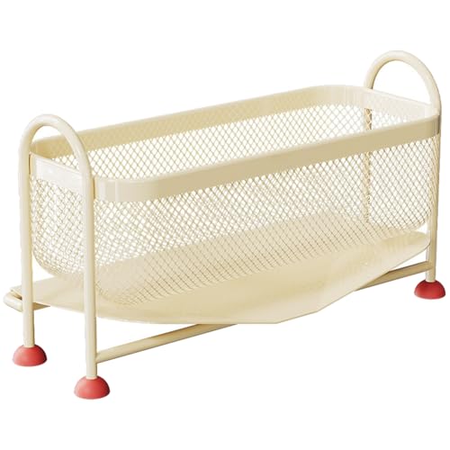 LUOOHL Compact Iron Countertop Planner Impregnated Coated Frame Multi-Functional Space Saving Rack for Cookware Seasonings Sturdy Iron Sink