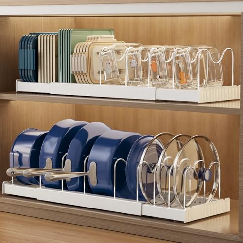 Magheo 2 Pack Expandable Food Storage Container Lid Organizers, 22