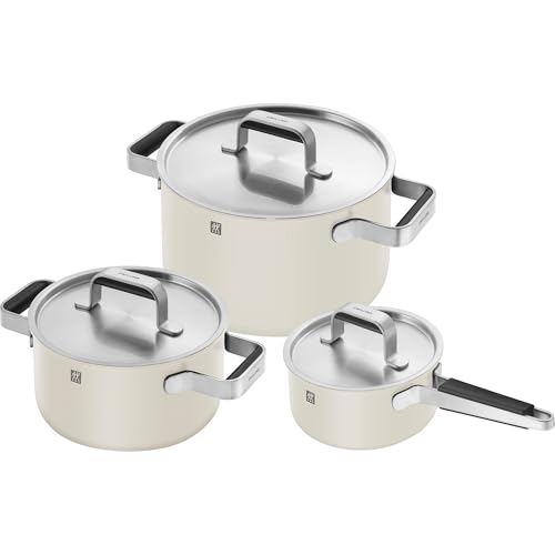 ZWILLING Pure 6-pc Stainless Steel Cookware Set, Ivory