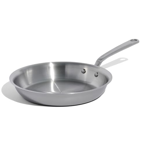 Made In Cookware - 10-Inch Stainless Steel Frying Pan - 5 Ply Stainless Clad - Professional Cookware - Crafted in Italy - Induction Compatible