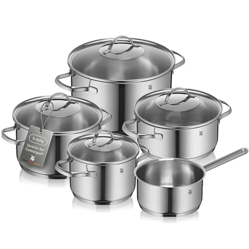 WMF Provence Plus Cromargan Pot Set, Silver, 5-Piece