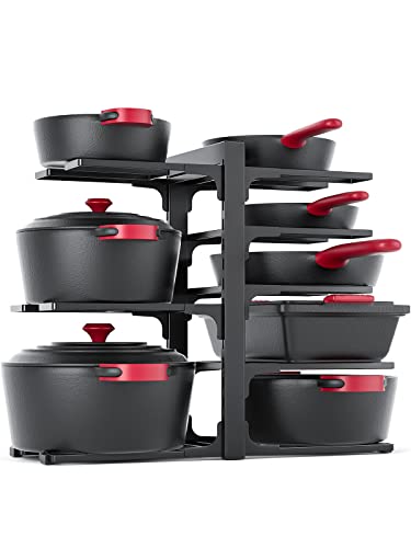 MUDEELA 8-Tier Pots and Pans Organizer under Cabinet, 15.83