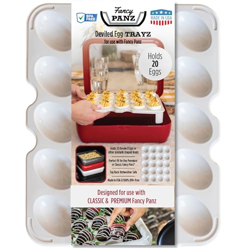 Fancy Panz Deviled Egg Trayz - Holds 20 Eggs - ...