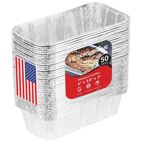 Stock Your Home Aluminum Pans Mini Loaf Pans (50 Pack) ...