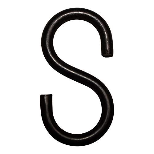RCH Hardware SH-BR13-50 Brass S-Hook, 6 Gauge, Oil Bronzed Black ...