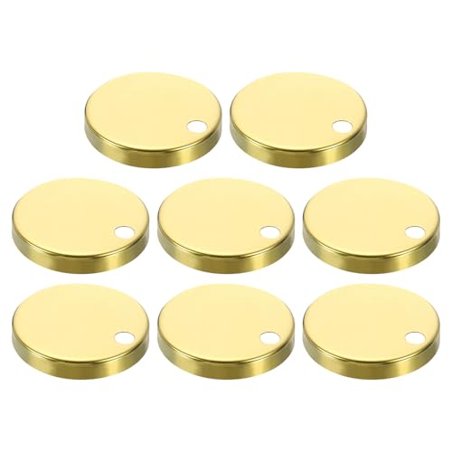 uxcell 8Pcs Toilet Seat Hinge Cover, 60mm Stainless Steel Toilet ...