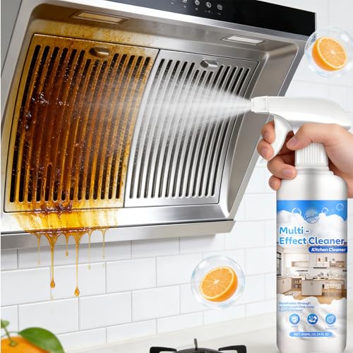Snowlily 2PCS Kitchen Cleaner Spray Stubborn Stains Cleaner Powerful Heavy ...