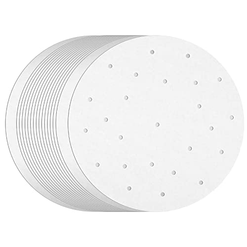 Juvale Disposable Air Fryer Liners - 10-Inch Round White 100-Pack ...