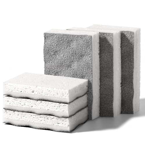 JOYMOOP Textured Clean Sponges, Dual-Sided Non-Scratch Soft Scrub Dish Sponge, ...