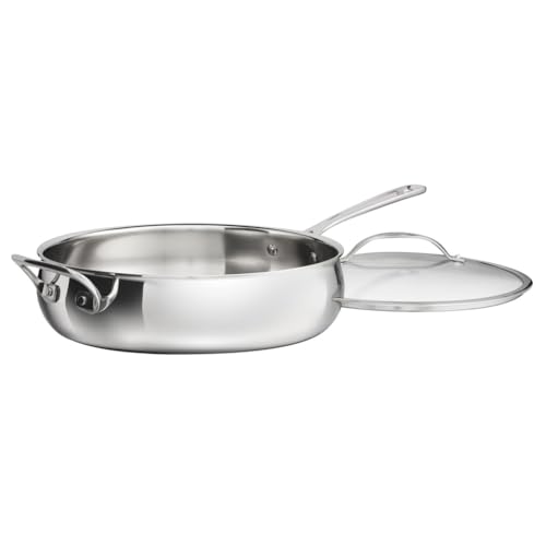 Cuisinart PureClad™ Frigideira de aço inoxidável de camada tripla de ...