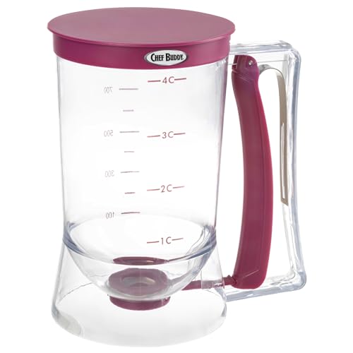 Pancake Batter Dispenser - Batter Dispenser with Squeeze Handle for ...