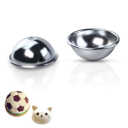 2Pcs Dome Half Ball Cake Pan, 3D Soccer Football Cake ...